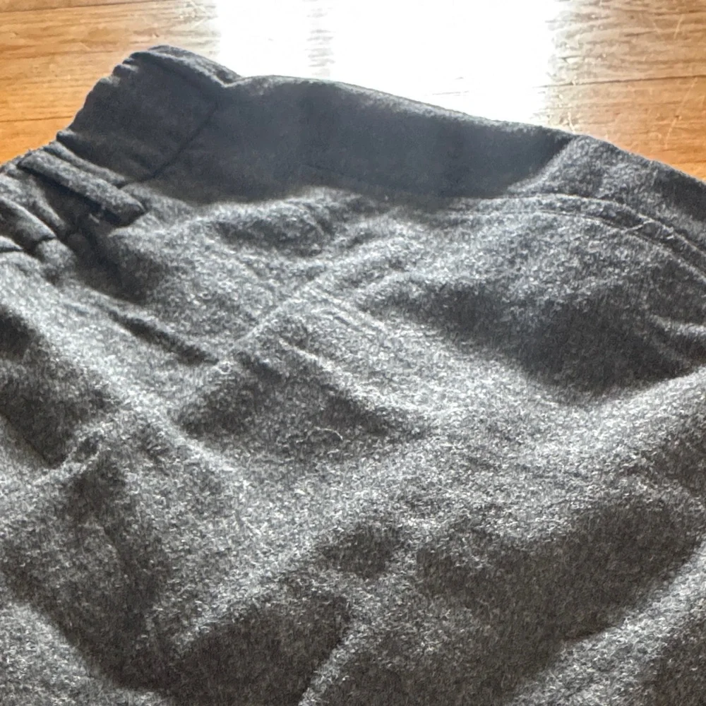 Giorgio Armani Wool Black Casual Jogger Pants